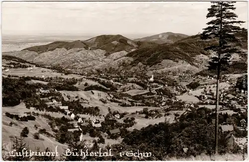 Bühlertal Panorama Foto Ansichtskarte 1960