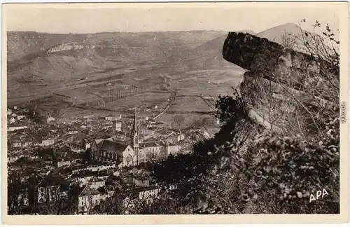 Saint-Antonin-Noble-Val  Vue Générale et le Rocher Tremblant 1955