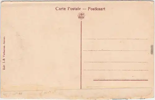 Ansichtskarte CPA Antwerpen Anvers La place Verte et Statue Rubens 1915