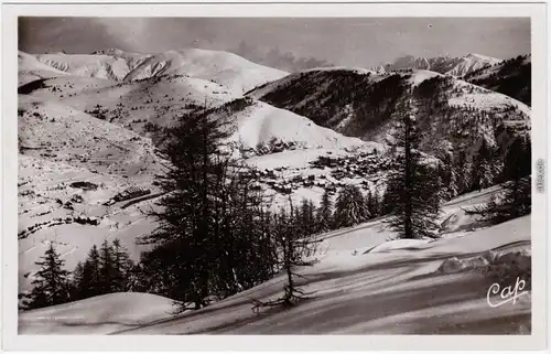 Beuil Sports Alpes-Maritimes Blick über die Stadt - Fotokarte 1937