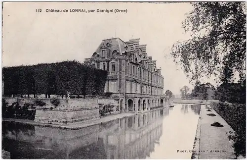 Lonrai Château de Lonrai, par Damigni CPA Ansichtskarte Orne 1913