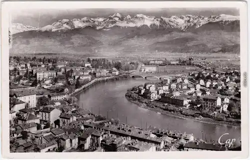 Grenoble Graswalde Vue gènérale sur la Tronche Isère Ansichtskarte CPA 1949