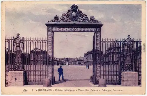 Versailles Entrée principale Versailles Palace 1928
