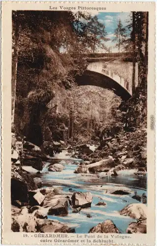 Gerdsee Gérardmer Le Pont de la Vologne, entre Gérardmer et la Schlucht 1922