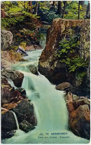 Gerdsee Gérardmer Saut des Cuves. Cascade Vogesen Vosges 1914