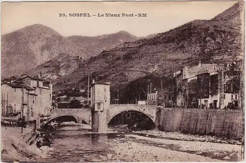 Sospel Le Vieux Pont CPA Ansichtskarte Alpes-Maritimes   1915