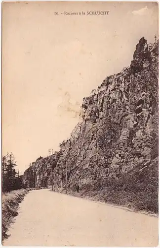 Stoßweier Stosswihr Rochers à la Schlucht Vosges Vogesen  1916