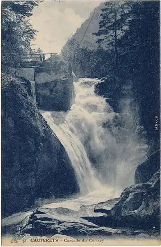 Cauterets Cascade d Cerisey  Hautes-Pyrénées CPA Ansichtskarte 1922
