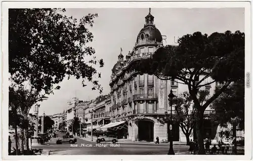 Nizza Nice Hôtel Ruhl Alpes-Maritimes CPA Ansichtskarte  1940