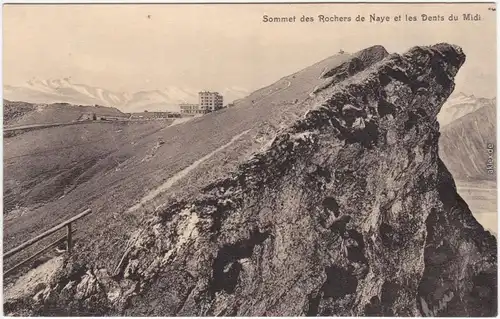 Veytaux Sommet des Rochers de Naye et les Dents du Midi Waadt 1913