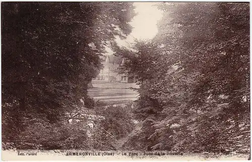 Ermenonville Le Parc - Pont da la Reverle Oise CPA 1914