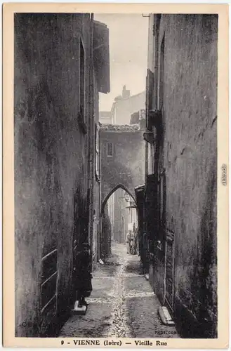 Ansichtskarte Vienne Gasse - Vieille Rue Isère1924