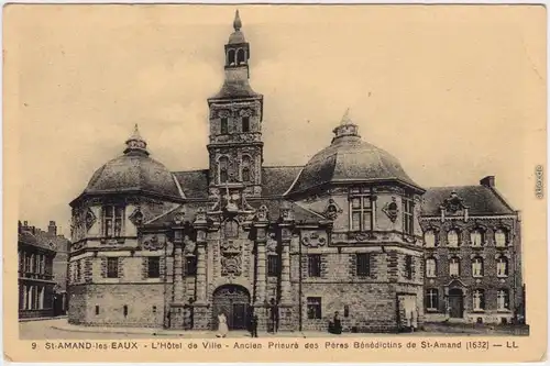 Saint-Amand-les-Eaux Hôtel de Ville Ancien Prieuré des Pères Pas de Calais 1928