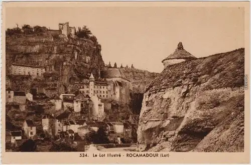 Rocamadour Le Lot Illustré CPA Ansichtskarte Lot 1932