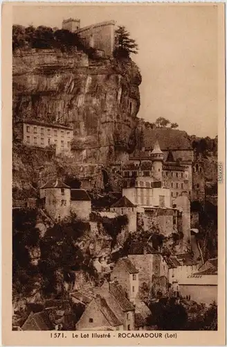 Rocamadour Le Lot Illustré CPA Ansichtskarte Lot 1932