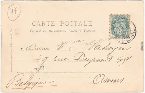 Fontenailles Étang de Villefermoy Seine-et-Marne CPA Ansichtskarte France 1900