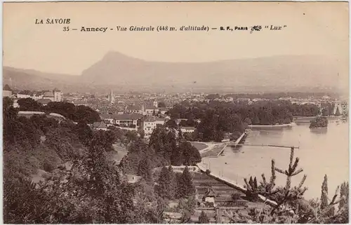 Annecy Vue Générale CPA Ansichtskarte Haute-Savoie  1922