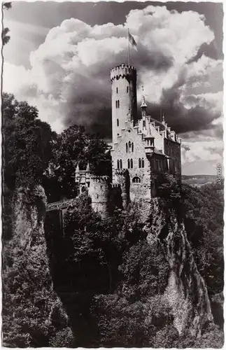 Lichtenstein (Württemberg) Schloss Lichtenstein Foto Ansichtskarte  1955
