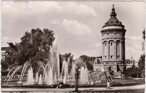 Mannheim Friedrichsplatz Foto Ansichtskarte 1965