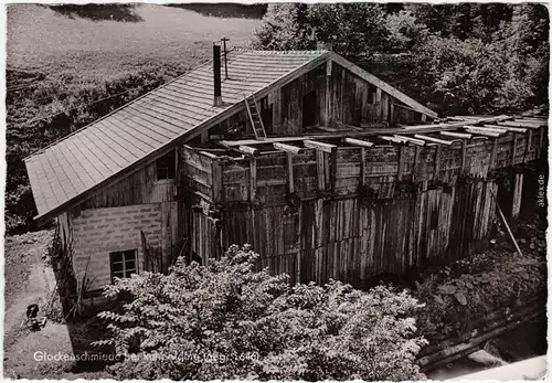 Ruhpolding Partie an der Glockenschmiede Foto Ansichtkarte 1956