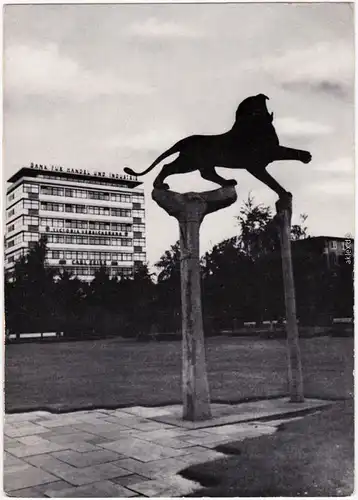 Ansichtskarte Schöneberg Berlin Bayerischer Platz - Bank und Denkmal 1967