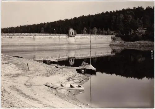 Foto Ansichtskarte Dippoldiswalde Talsperre Malter, Sperrmauer 1962