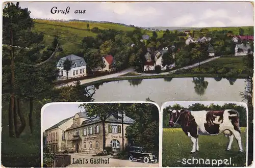 St. Egidien Mehrbild: Gasthof Kuhschnappel b Hohenstein Ernstthal 1918