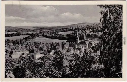 Bad Elster Blick auf die Stadt Vogtland Foto Ansichtskarte  1953