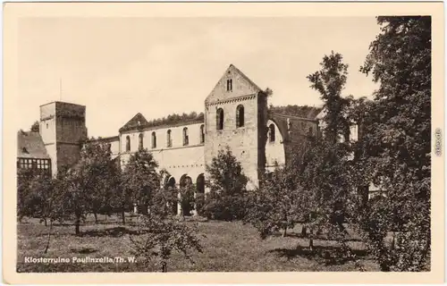 Ansichtskarte Paulinzella Stadtilm Kosterruine Paulinzella 1954