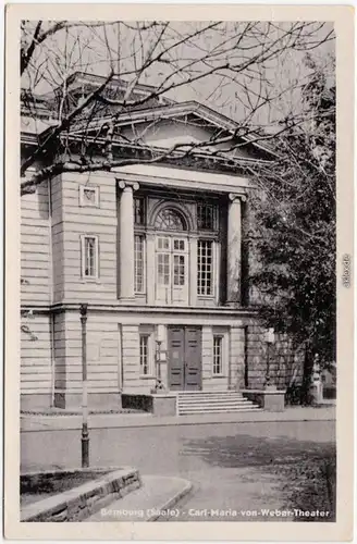 Bernburg (Saale) Carl-Maria von Weber Theater  Ansichtskarte 1955