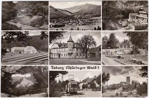 Tabarz Thüringer Wald Me Straßenbahn, Park, Kurhaus, Totale, Schweizerhaus 1959