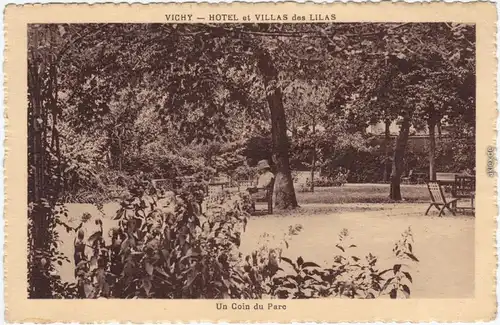Vichy Un Cola du Paro CPA Vintage Postcard Allier 1933