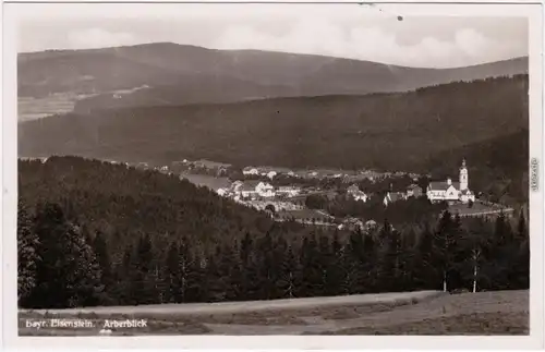 Bayerisch Eisenstein Stadt - Aberblick Foto Ansichtskarte 1936