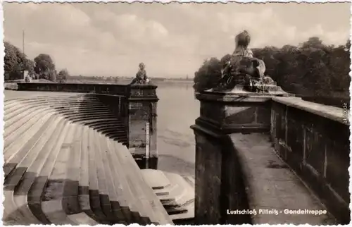 Pillnitz Schloss Pilnitz - Gondeltreppe  Foto Ansichtskarte  1961