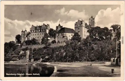 Bernburg (Saale) Ehemaliges Schloss  Foto Ansichtskarte  1955