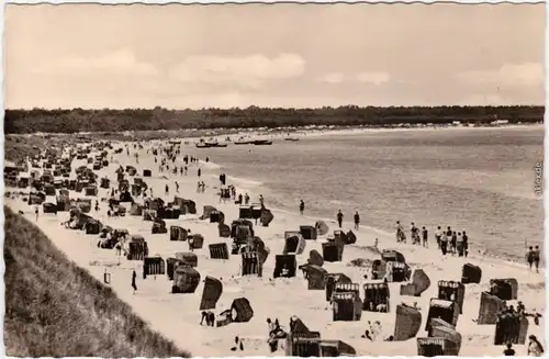 Prerow Strand  Foto Ansichtskarte  Fischland Darß  1959