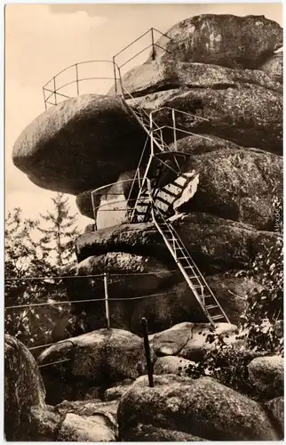 Foto Ansichtskarte Hasserode Wernigerode Ottofelsen 1962