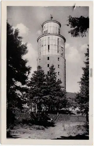 Foto Ansichtskarte Brotterode Großer Inselsberg Aussichtsturm 1953