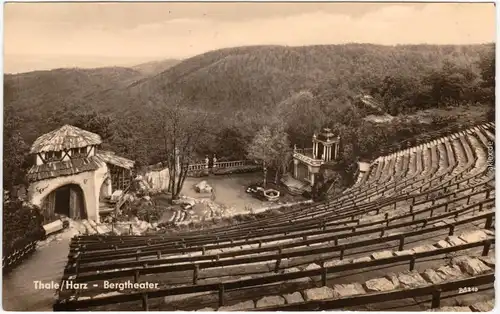 Thale (Harz) Bergtheater Foto Ansichtskarte b Halberstadt 1961