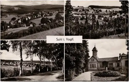 Sohl Bad Elster Erholungsort Sohl i. Vogtland  4 Bild Foto Ansichtskarte 1958