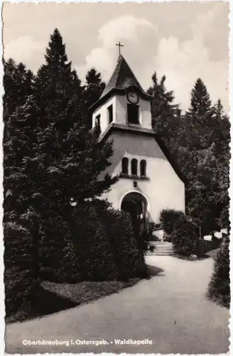 Foto Ansichtskarte Oberbärenburg Altenberg (Erzgebirge) Waldkapelle 1958
