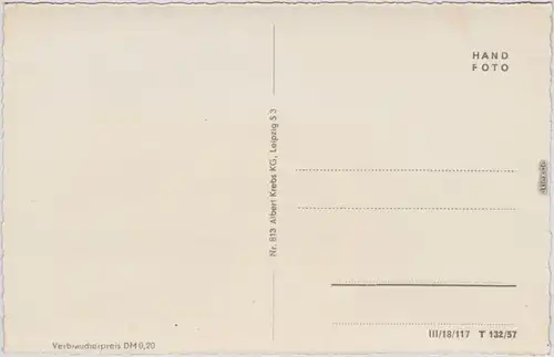 Pfaffendorf Königstein (Sächsische Schweiz) Aufstieg zum Pfaffenstein  1957