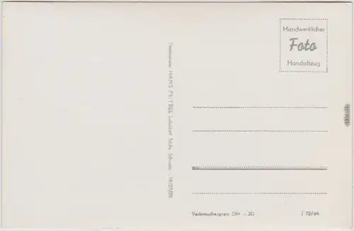 Kirnitzschtal Himmelsleiter, Sächsische  Schweiz Fotokarte  1964