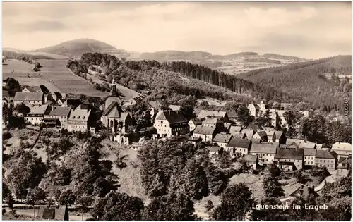 FotoKarte Lauenstein Erzgebirge Altenberg Erzgebirge Panorama-Ansicht 1964