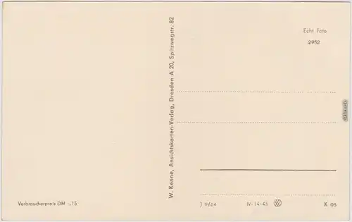 FotoKarte Lauenstein Erzgebirge Altenberg Erzgebirge Panorama-Ansicht 1964