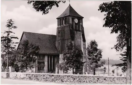 Foto Ansichtskarte Zinnwald Georgenfeld Altenberg (Erzgebirge) Kirche 1963