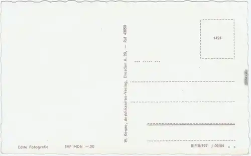 Foto Ansichtskarte Oberpöbel Dippoldiswalde HO-Gaststätte Putzmühle 1964