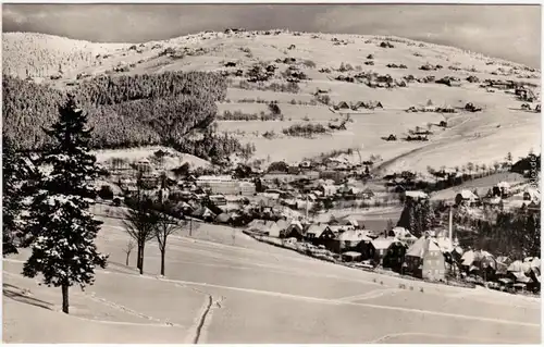 Sachsenberg Georgenthal-Klingenthal Sachsenberg mit Blick zum Aschberg 1960