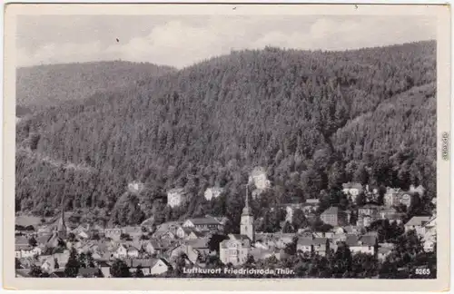 Friedrichroda Panorama Foto Ansichtskarte 1956