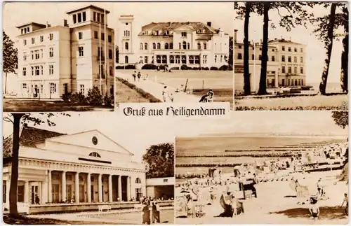 Heiligendamm Bad Doberan Kurheime, Kulturhaus und Strand 1957